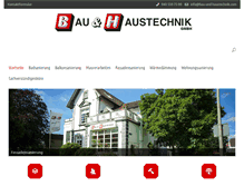 Tablet Screenshot of bau-und-haustechnik.com